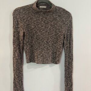 Maitai Brown-Purple Ribbed Long Sleeve